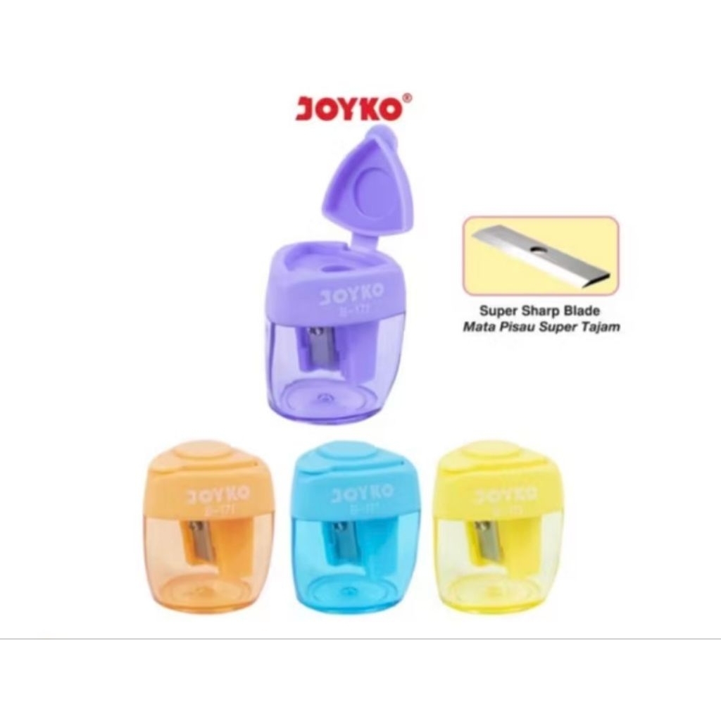 

Rautan B-171 tong sampah warna (1 pcs) / Serutan B-171 / Rautan pensil B-171 / Peruncing pensil B-171 per pc