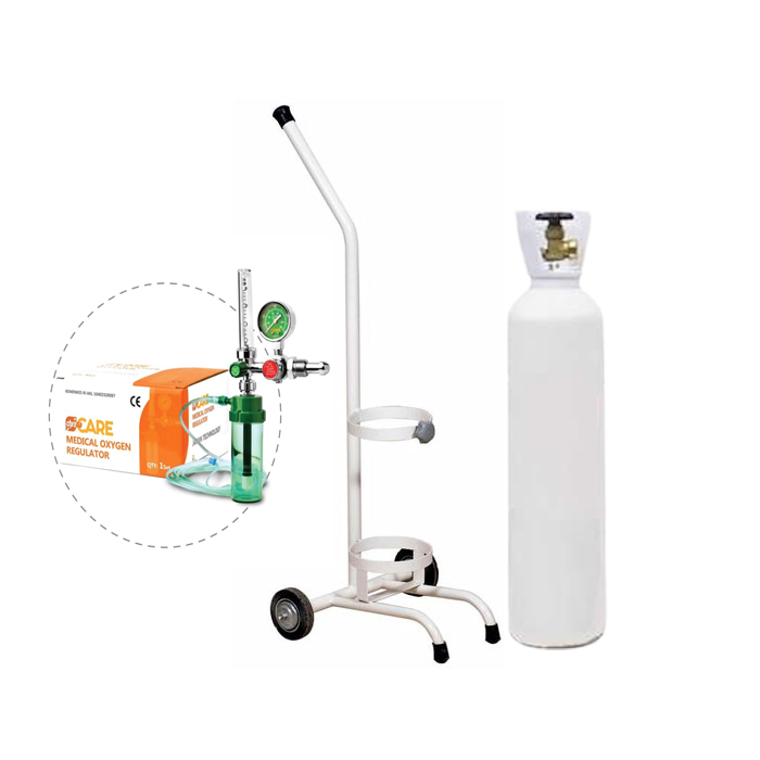 OKSIGEN SET IM3 TROLLY SS (TABUNG, TROLLY SS, REGULATOR)