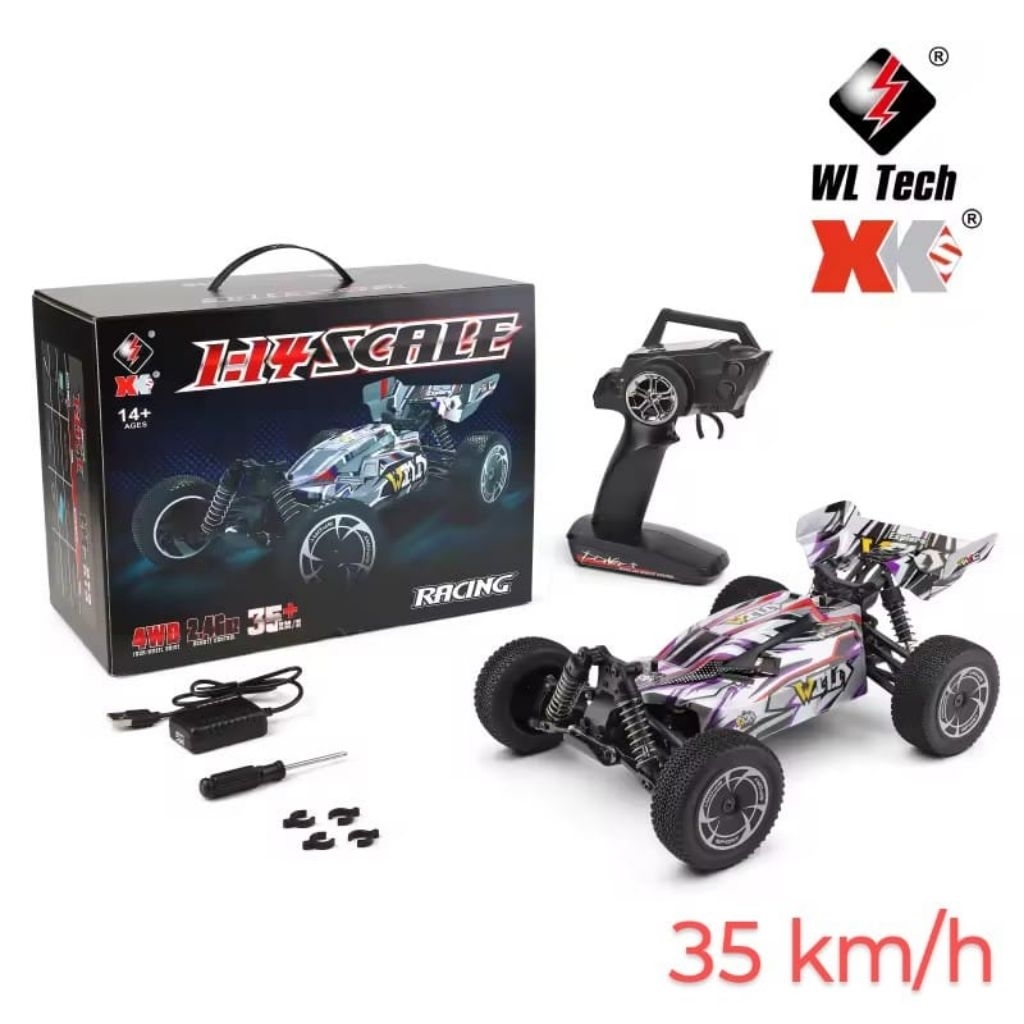 Wltoys 144001 144016 1/14 4WD Alloy High Speed RC Buggy RTR