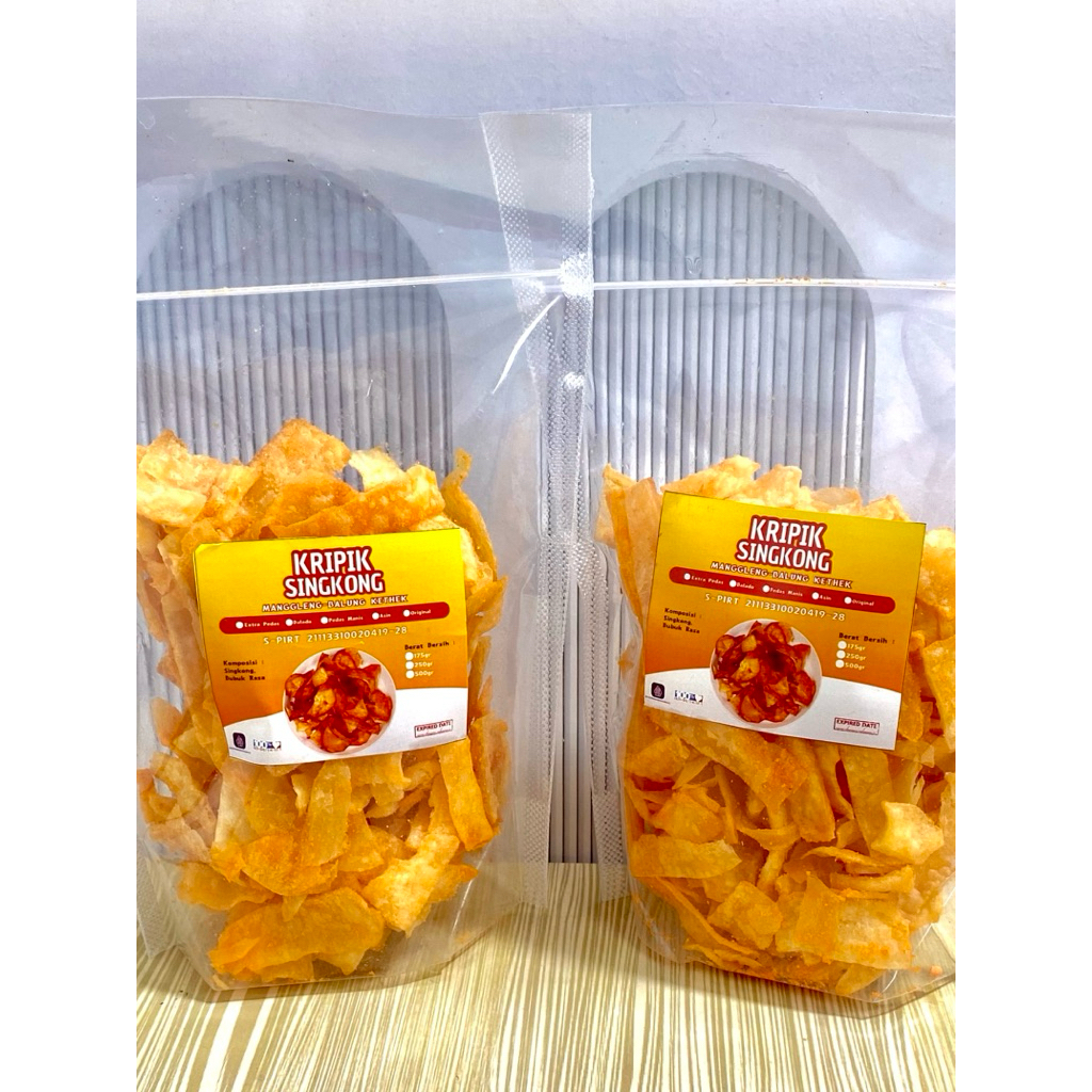 

175gr Keripik Singkong - Manggleng - Balung Kethek, Pedas, Manis dan Gurih