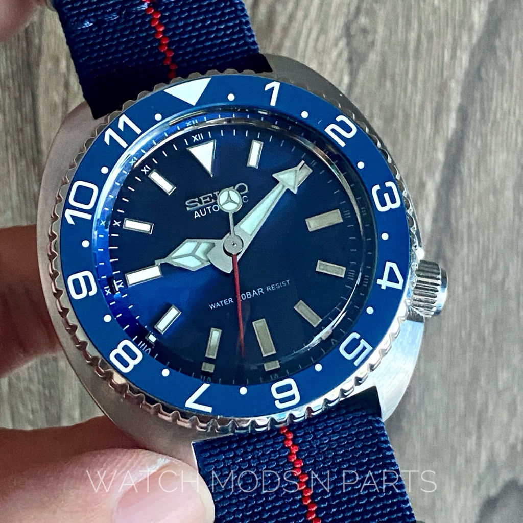 WMNP Seiko Turtle Mod Homage 44mm dengan mesin seiko nh35a dan namoki bezel