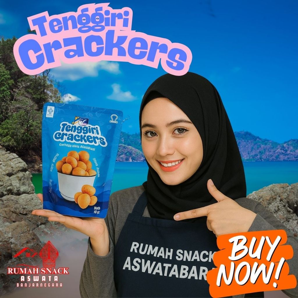 

TENGGIRI CRACKERS - RUMAH SNACK ASWATABARA - CRACKERS - SNACK - CAMILAN MURAH - IKAN TENGGIRI - ENAK