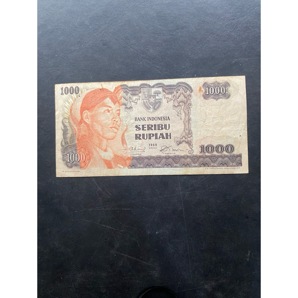 1000 Rupiah seri pak Dirman 1968 bekas Marta Collection 02 Pusatnya koleksi unik