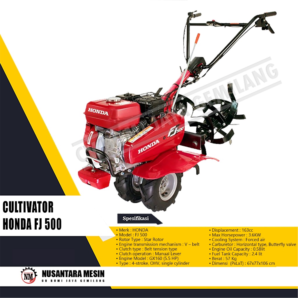 CULTIVATOR HONDA FJ 500 STAR ROTOR+FINAL RIDGER
