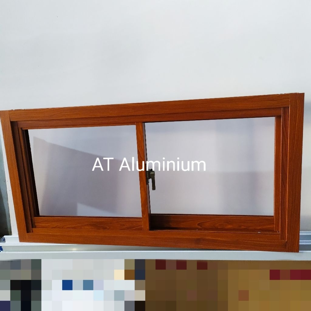 jendela sliding 60x100 serat kayu