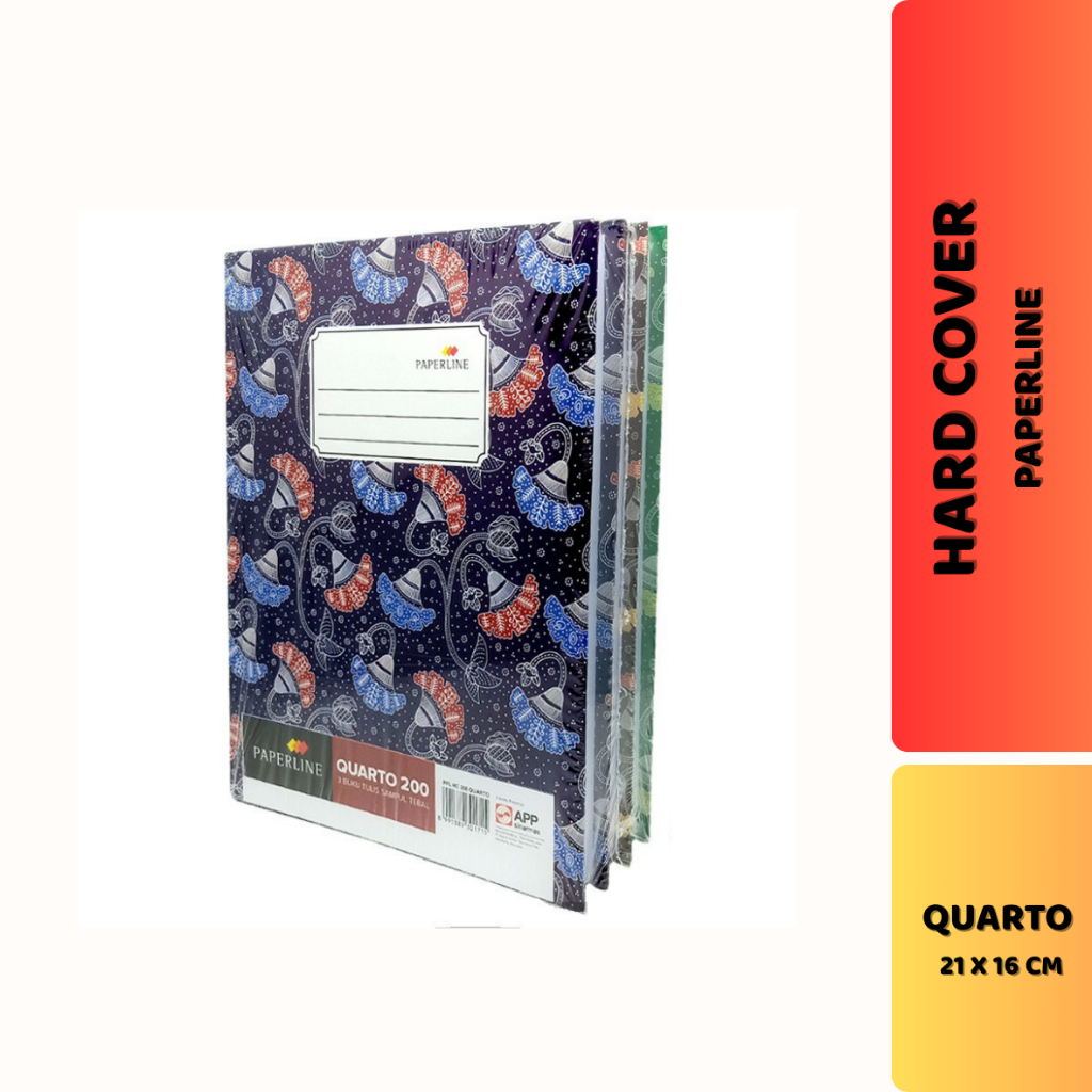 

(ECER) BUKU HARD COVER QUARTO PAPERLINE ISI 50 LEMBAR/100 LEMBAR/200 LEMBAR