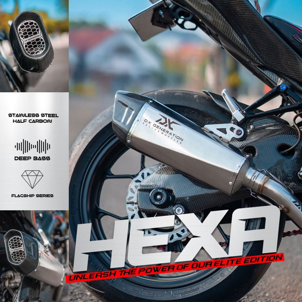 Knalpot DX Generation tipe Hexa