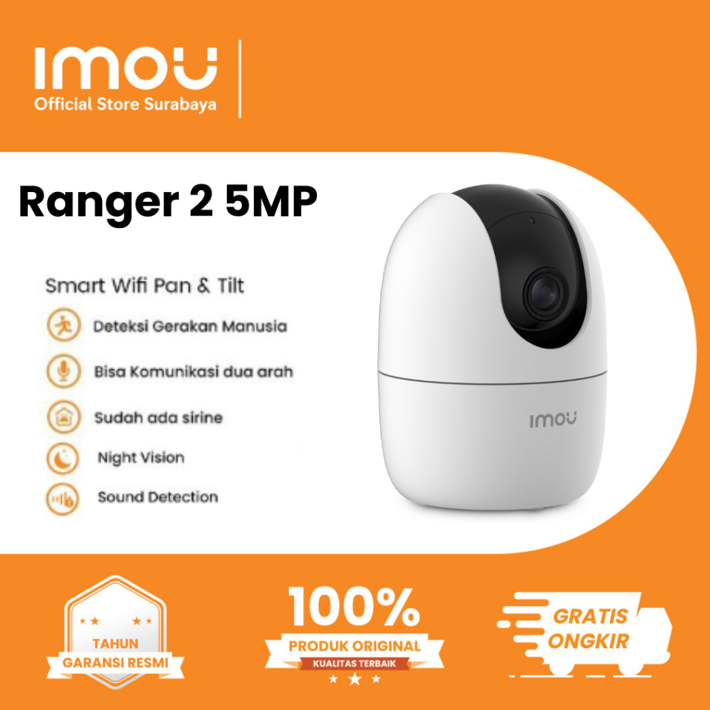 IMOU RANGER 2 5MP INDOOR CAMERA | KAMERA CCTV INDOOR