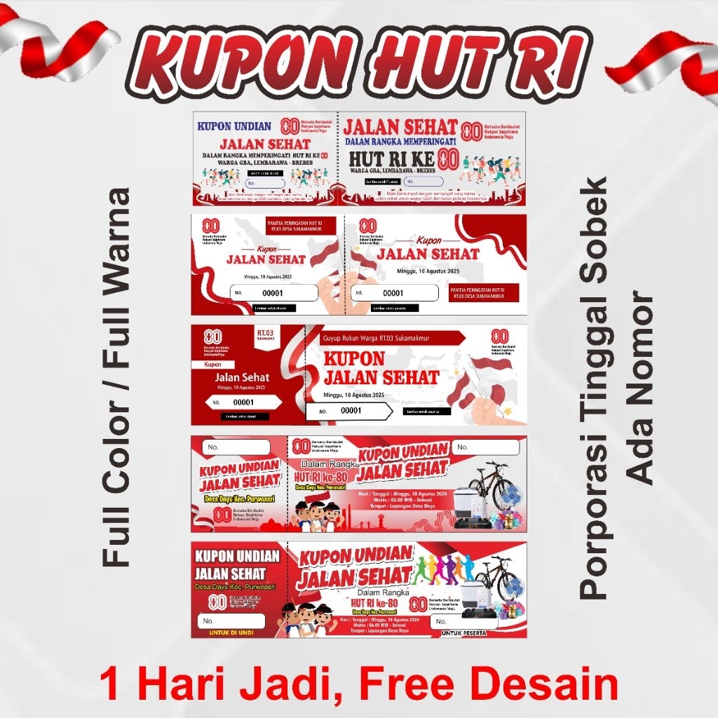 

Cetak Kupon/Karcis Custom Full Color – 1 Buku 100 Lembar | Bisa Desain Sendiri | Ada Porporasi