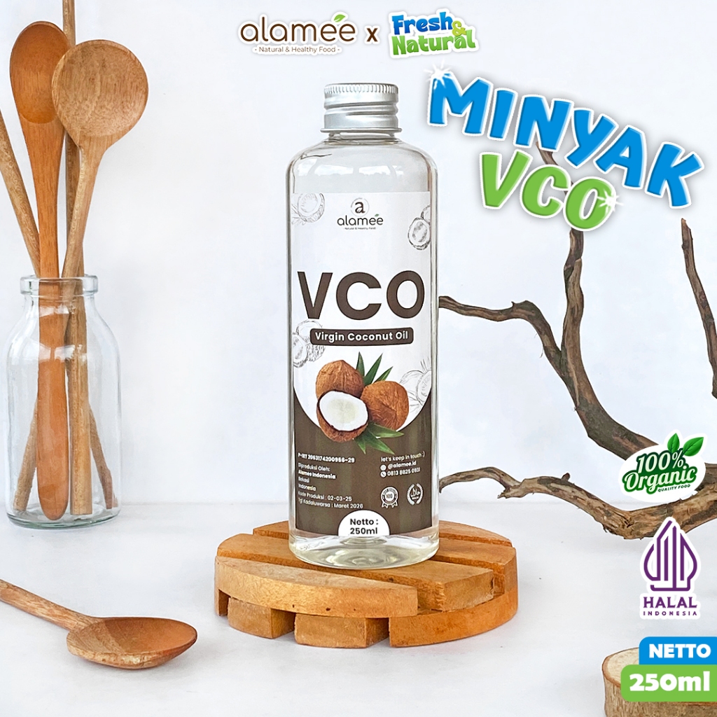 

ALAMEE Virgin Coconut Oil Minyak Kelapa Murni Extra VCO Asli Dapat Diminum Organik Masak Minum fresh and natural