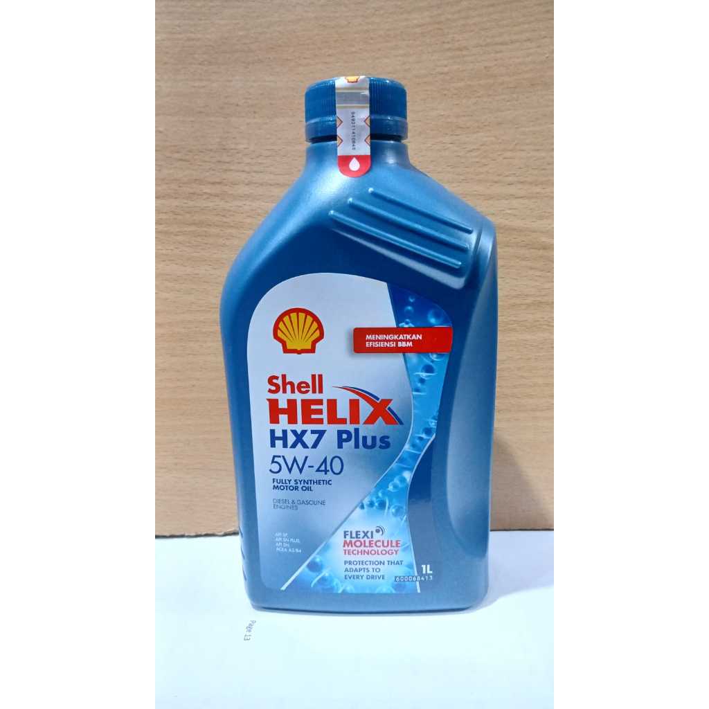 Oli Mesin Shell Helix HX-7 PLUS 5W-40 1Liter - Oli Mobil Bensin & Diesel / Oli Shell Helix HX-7