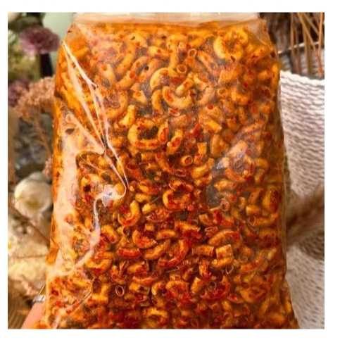 

Makaroni Pedas Bumbu Cikruh Bumbu Melimpah 1 KG "MAKARONI NGABRET