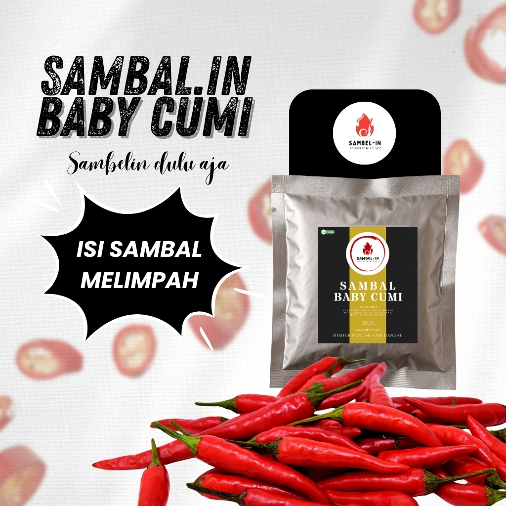

SAMBEL.IN Sambal Cumi Pedas Rumahan 20gr – Sambel Sachet Siap Saji Enak & Praktis