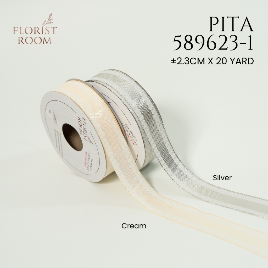 

Pita 589623-1 ±2.3cm x 20yard - Ribbon - Motif - Gift - Florist - Dekor