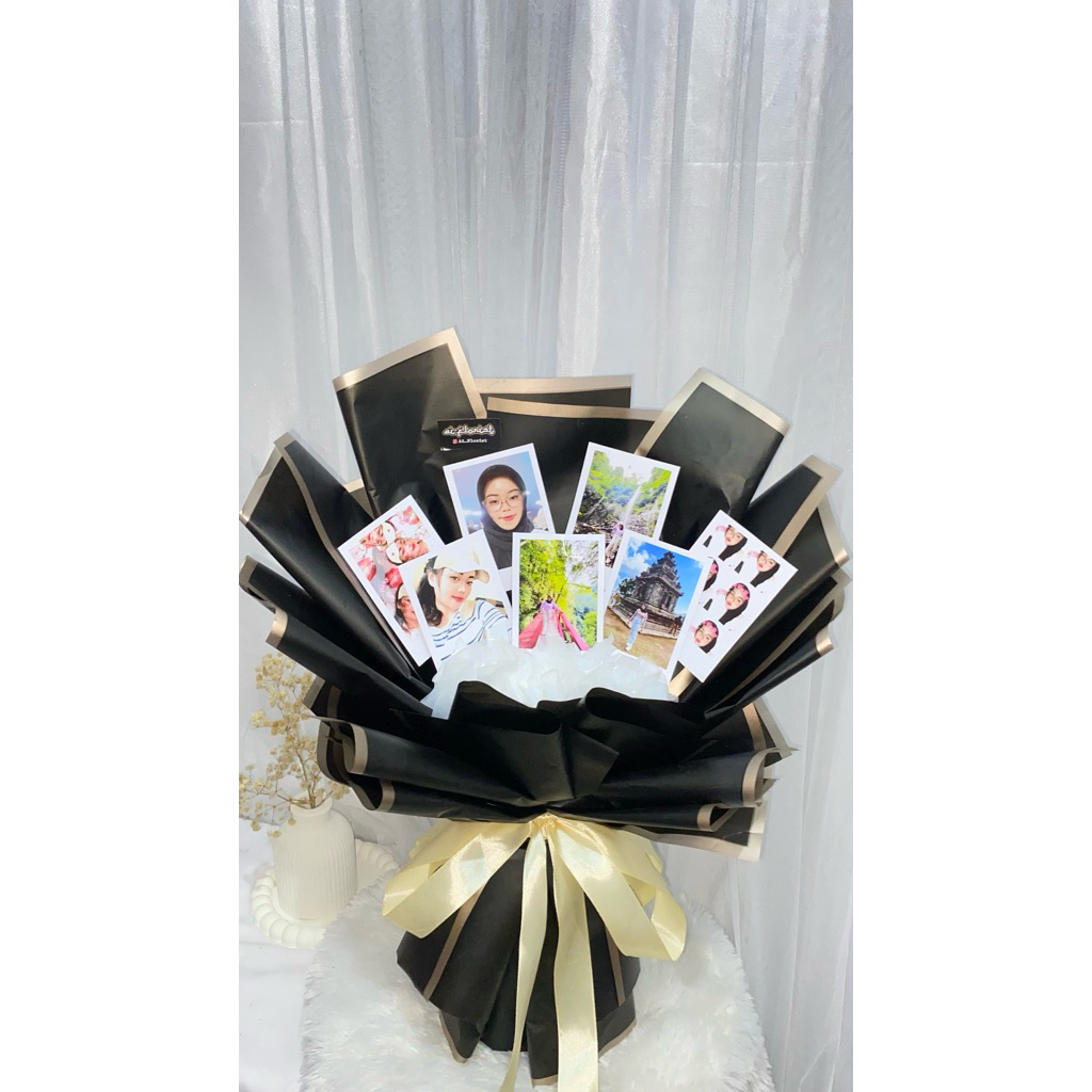 custom buket foto polaroid 10