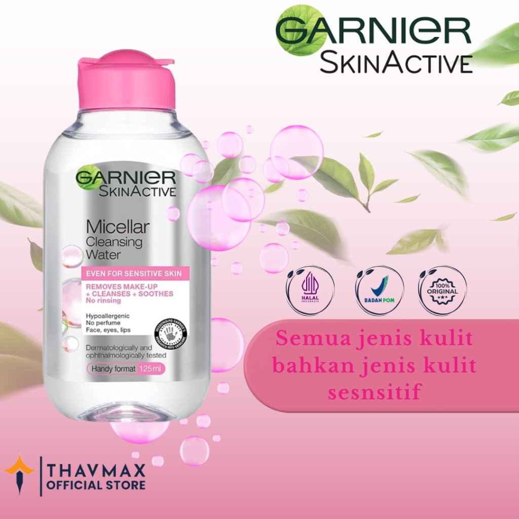 Garnier Clean Micellar Water 125ML-Pink | Make Up Remover