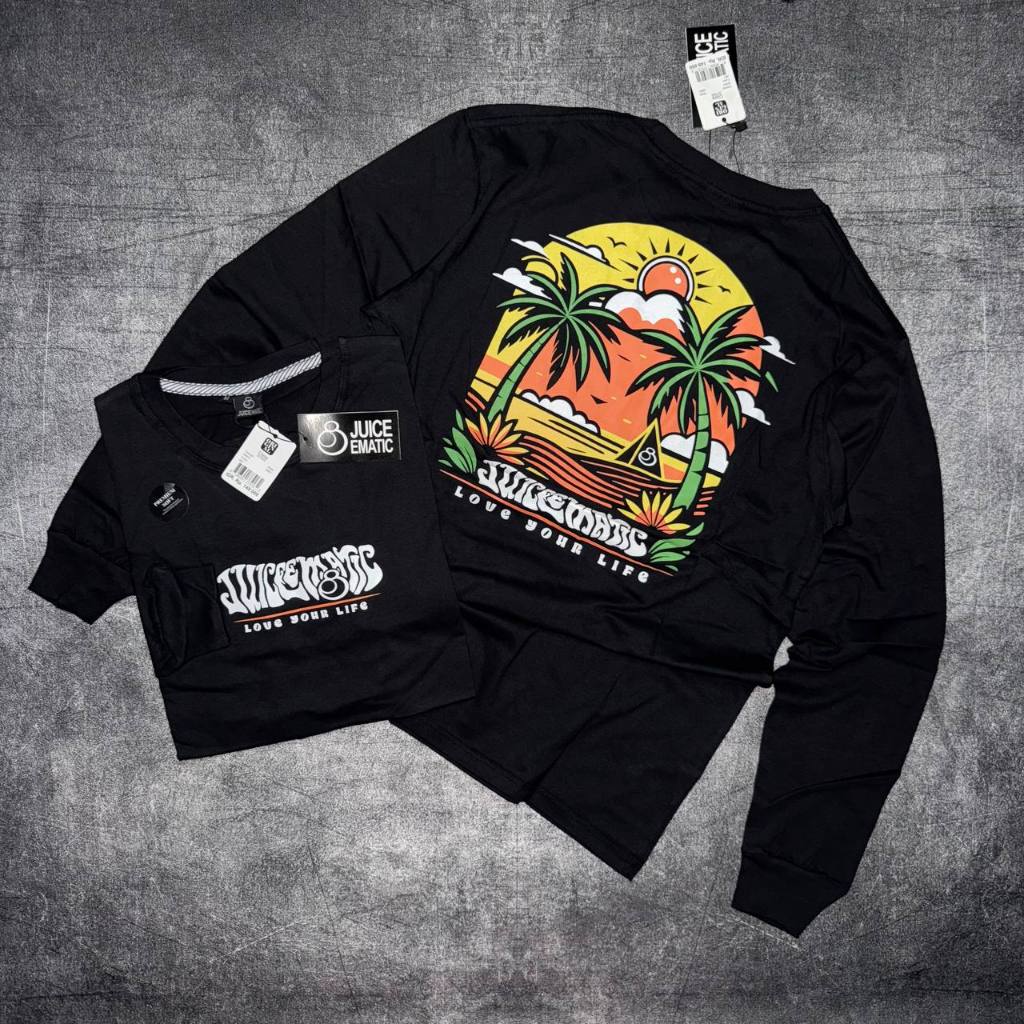 Kaos lengan panjang juice ematic kaos surfing long sleeve pria kaos juice ematic atasan musim dingin