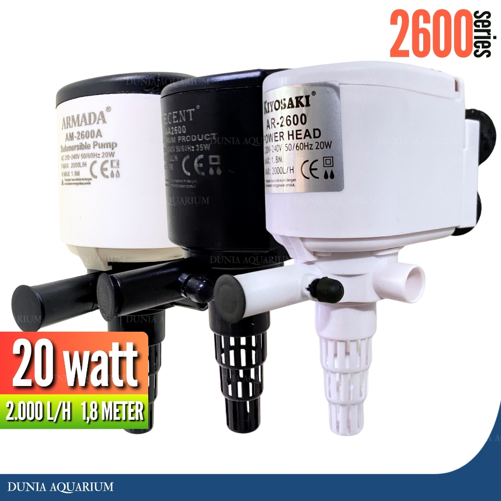 Mesin Pompa Air Aquarium / Pompa Aquarium Celup / Pompa Powerhead 2600 Series - Untuk Pompa Filter A
