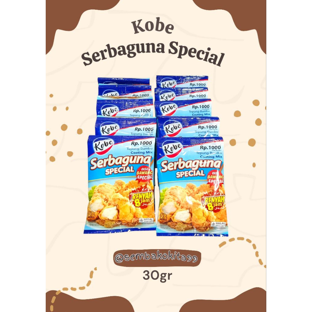

2RENTENG Kobe Tepung Bumbu Serbaguna Special 30g