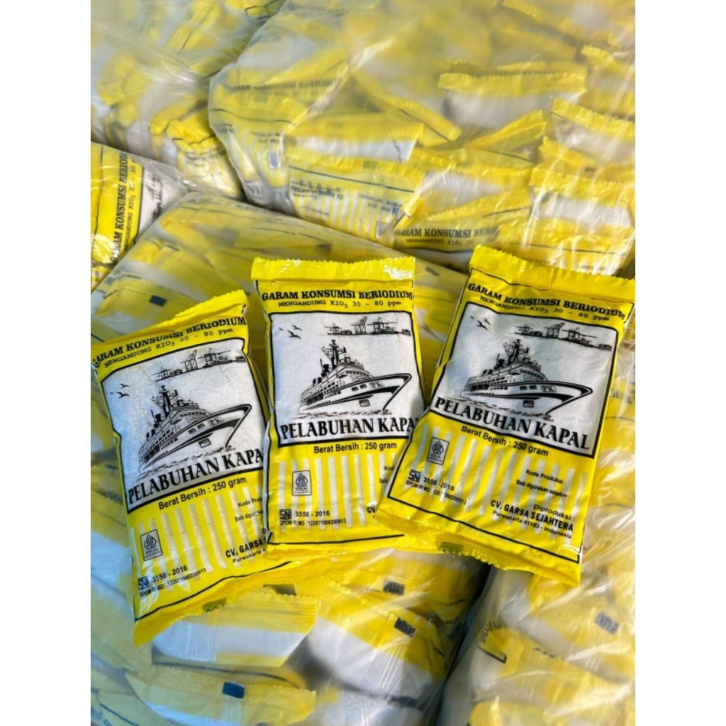 

Garam dapur 250gr isi 3bks