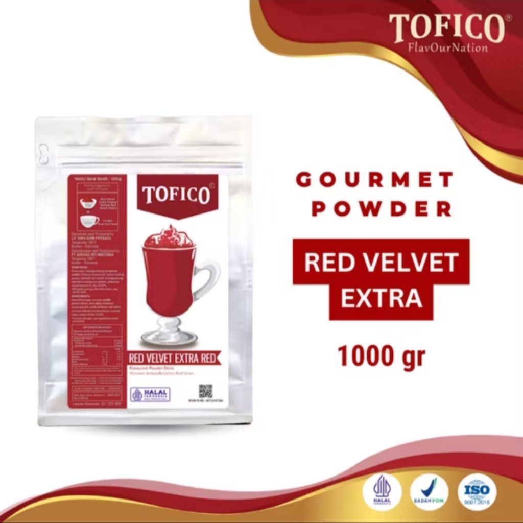 

TOFICO POWDER RED VELVET ( EXTRA RED) 1KG