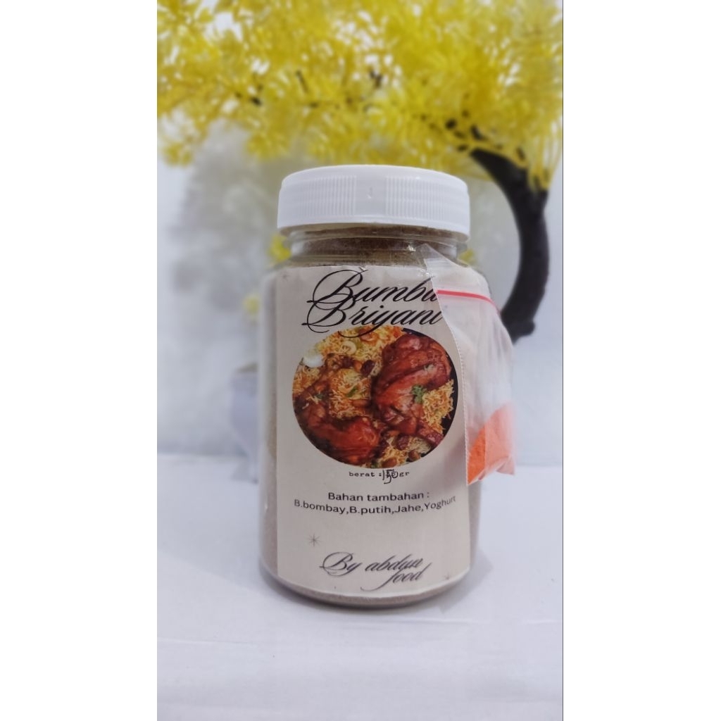 

Bumbu instan nasi Briyani dan Mandhi Abdun food kemasan botol 150 gr