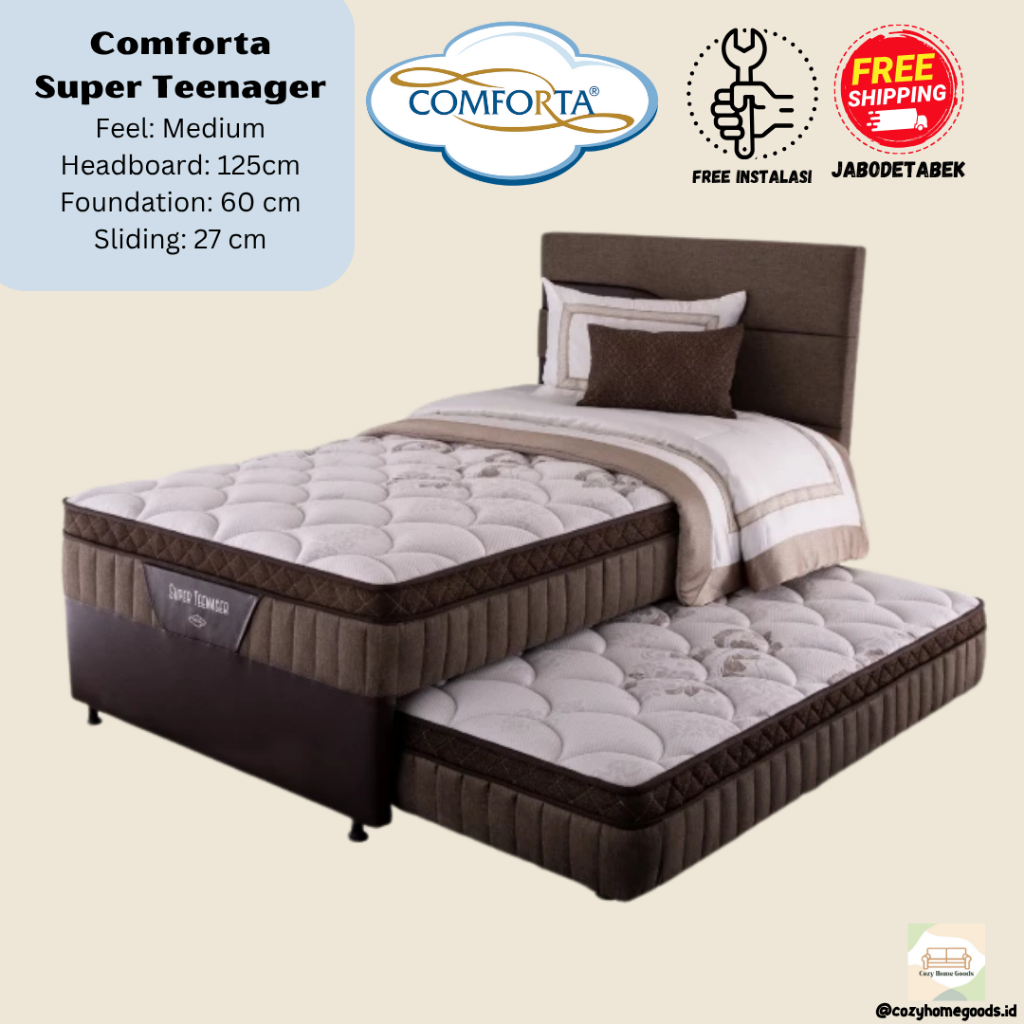 Comforta - Kasur Springbed - Super Teenager - Kasur Tidur - Kasur Anak Atas Bawah - Sorong