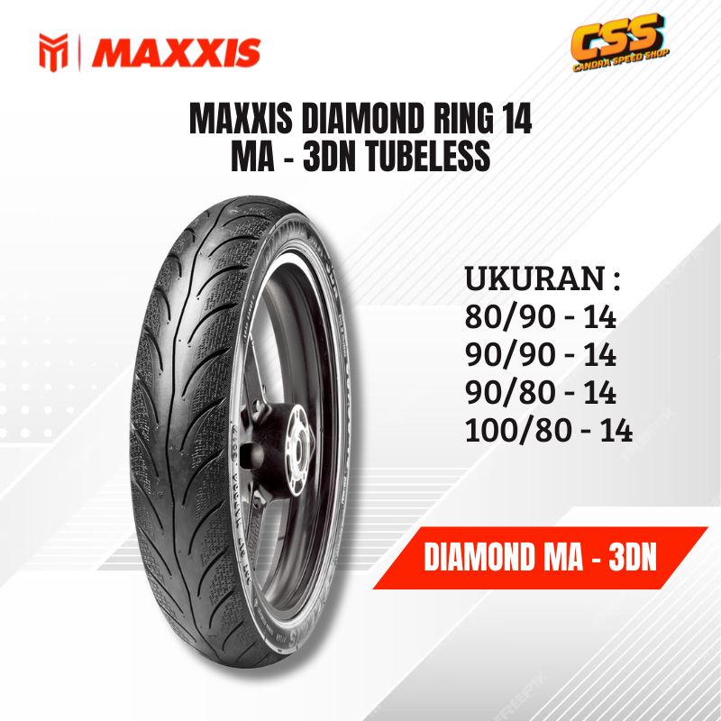 BAN MAXXIS BAN MOTOR TUBELESS RING 14 MAXXIS DIAMOND MA-3DN BEAT VARIO SCOOPY BEAT MIO