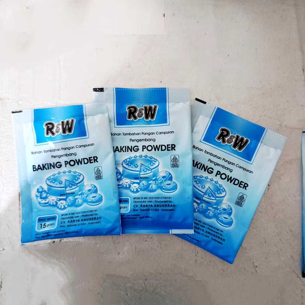 

Baking powder pengembang kue Rajawali 15gr biru duble acting