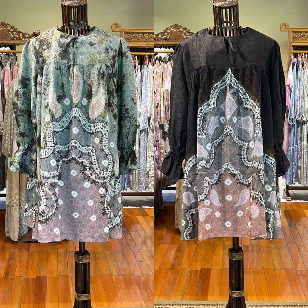 Zeta Tunik Viscos by Dian Pelangi LIMITED EDITION Blouse Baju Atasan Blus Outfit Kerja Kantor Pesta 