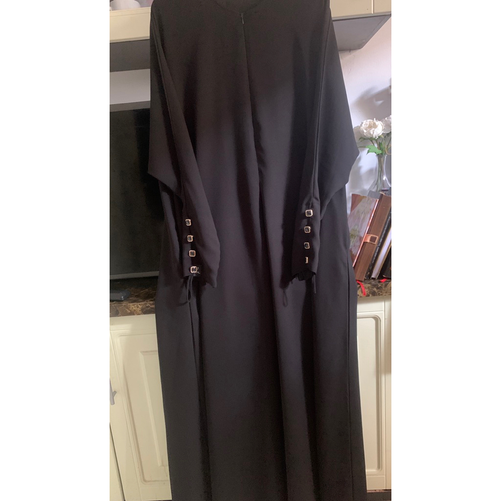 preloved yora abaya black mazen himosly size M