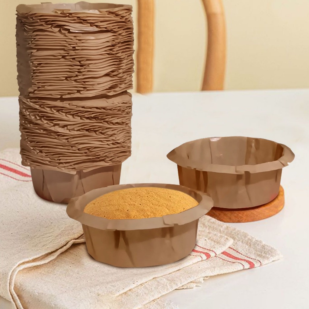 Cheese Cake Paper Tray Brown Mini | White Mini | Marble Cake Paper Tray ( Grosir 1 Bal 6 Roll)