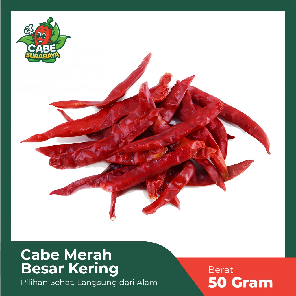 

Cabe Merah Besar Kering 50 Gram