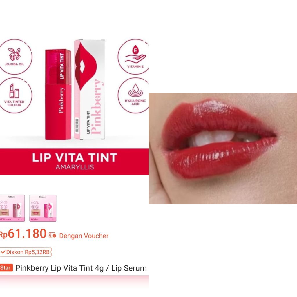 Pinkberry Lip Vita Tint 603 Amaryllis
