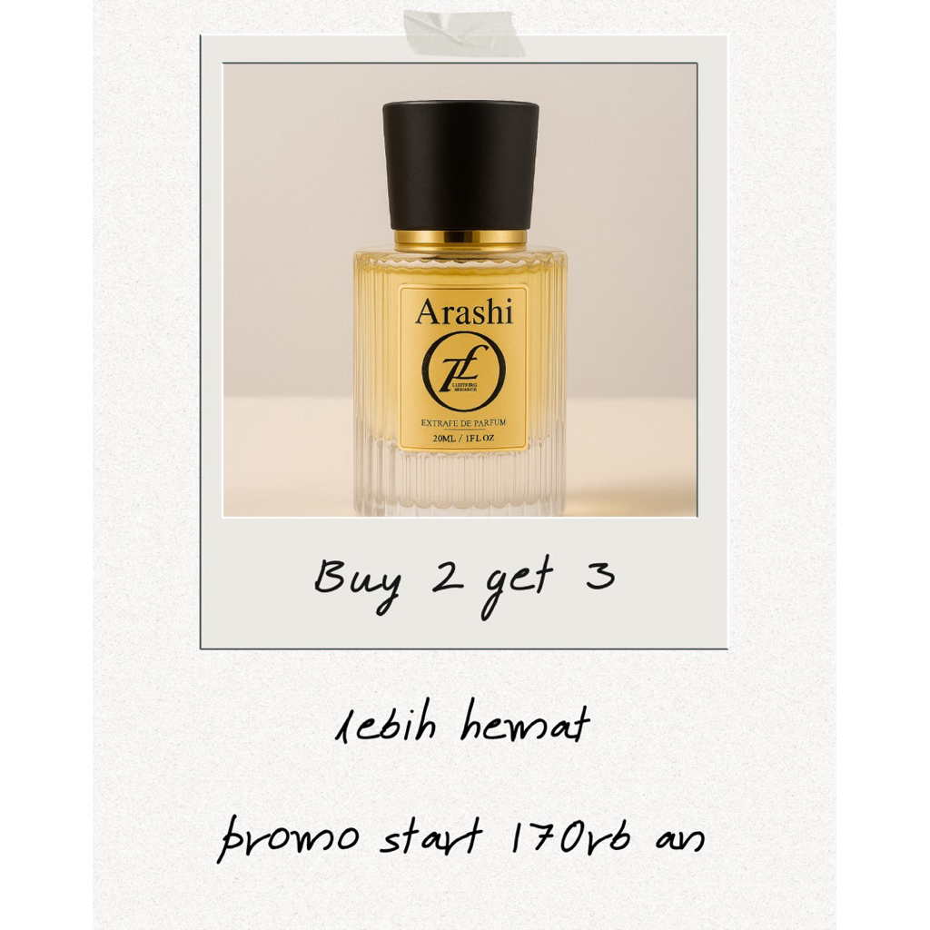 

PAY 2 GET 3 SPECIAL MEGA SALE /30ML /ARASHI PARFUME/WANGI TAHAN LAMA