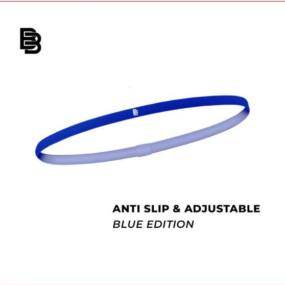 Headband Mini BALLERBRO Karet Ikat Kepala Olahraga Badminton Pria Wanita Elastis Anti-Slip Hairband 