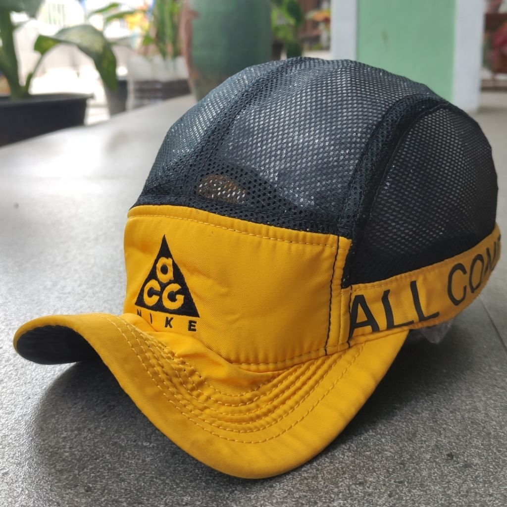 topi lari nike ACG aw84 running adjustable hat used good condition
