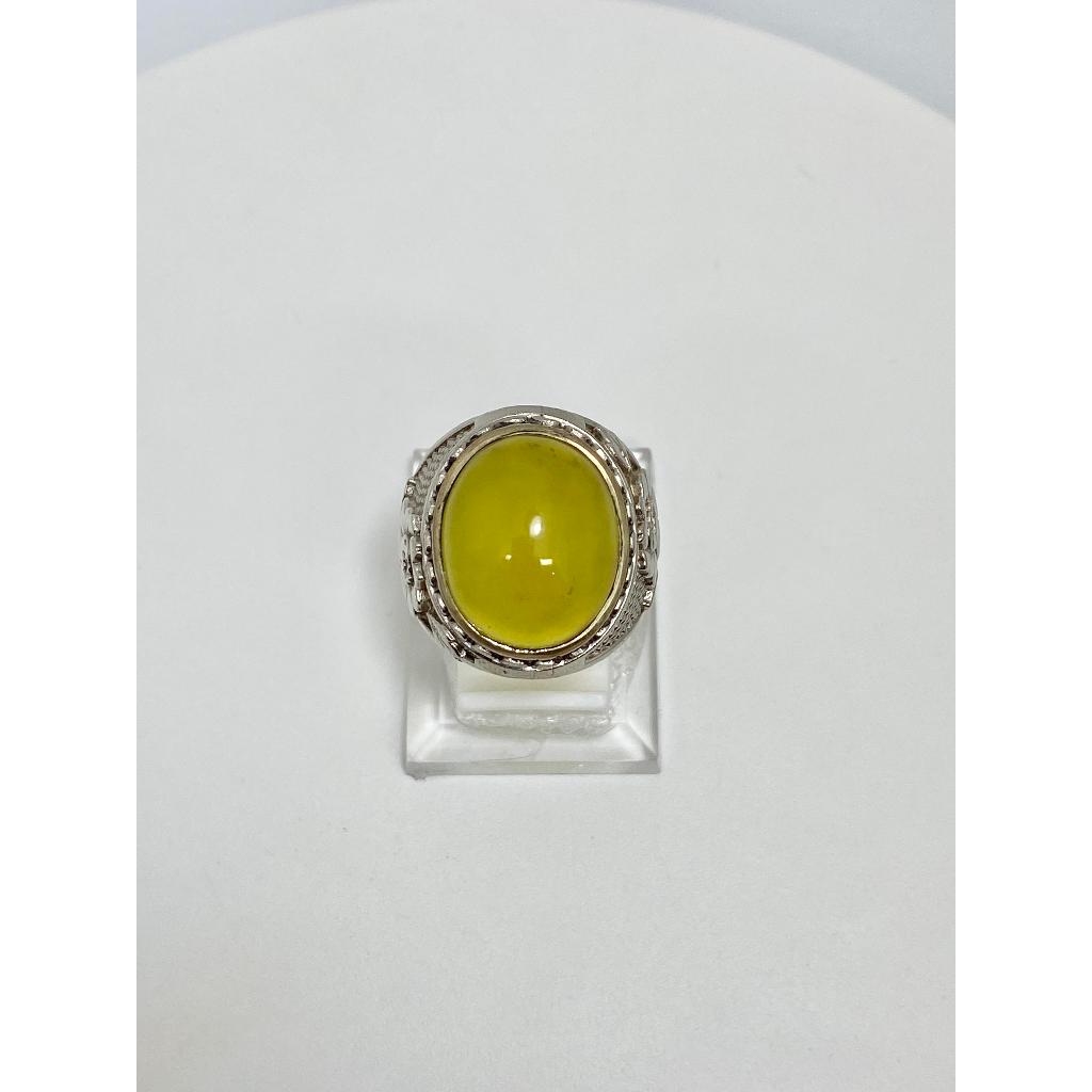 Cincin Batu Giok Aceh Super Kuning