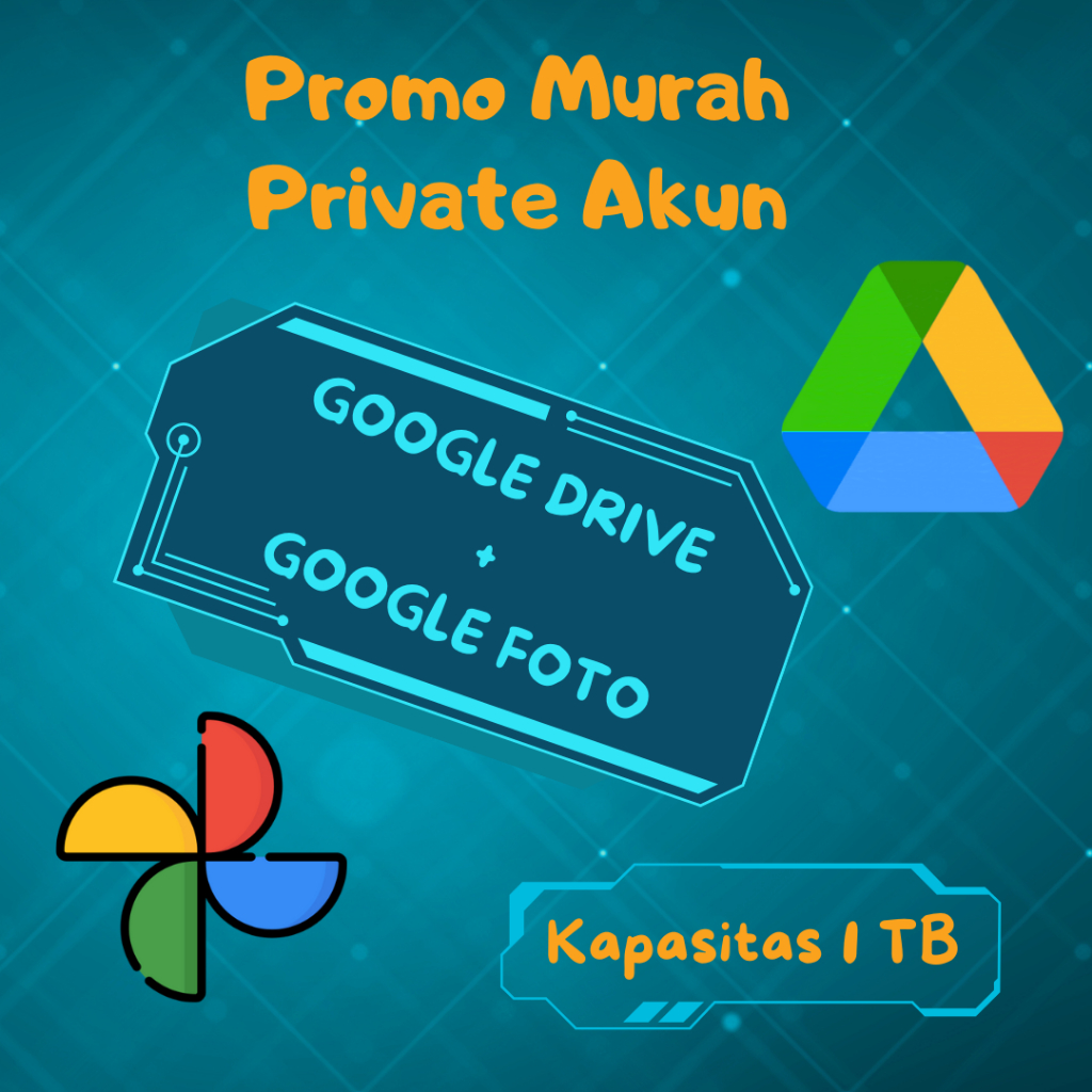 Google Drive 𝑷𝒓𝒊𝒗𝒂𝒕𝒆 𝑨𝒌𝒖𝒏 - Penyimpanan Premium 50GB - 1TB Permanen (𝗕𝘂𝗸𝗮𝗻 𝗦𝗵𝗮𝗿𝗶𝗻𝗴)