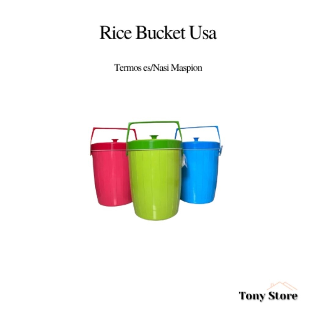 Termos Nasi / Termos Es Maspion Rice Bucket USA – Penjaga Suhu Tahan Lama