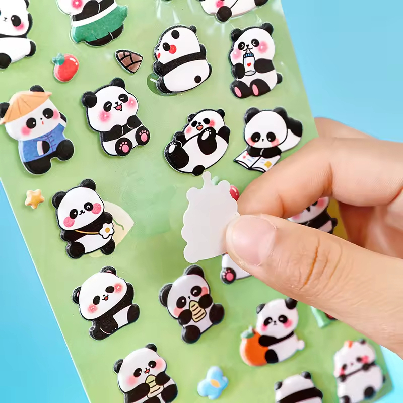 

[cod bisa] stiker dekorasi lucu & unik sticker panda sticker motif cartoon