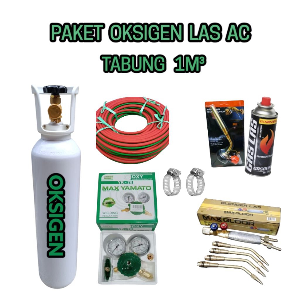 Paket Las AC Tabung 1m3 - Paket Las AC