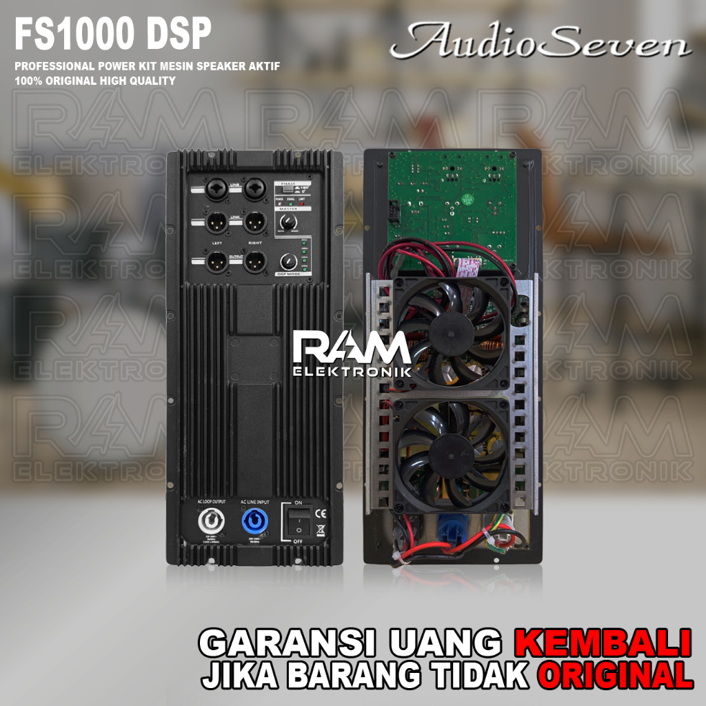 Mesin Kit Speaker Aktif AUDIO SEVEN SUB FS1000 | SUB FS 1000 DSP Original