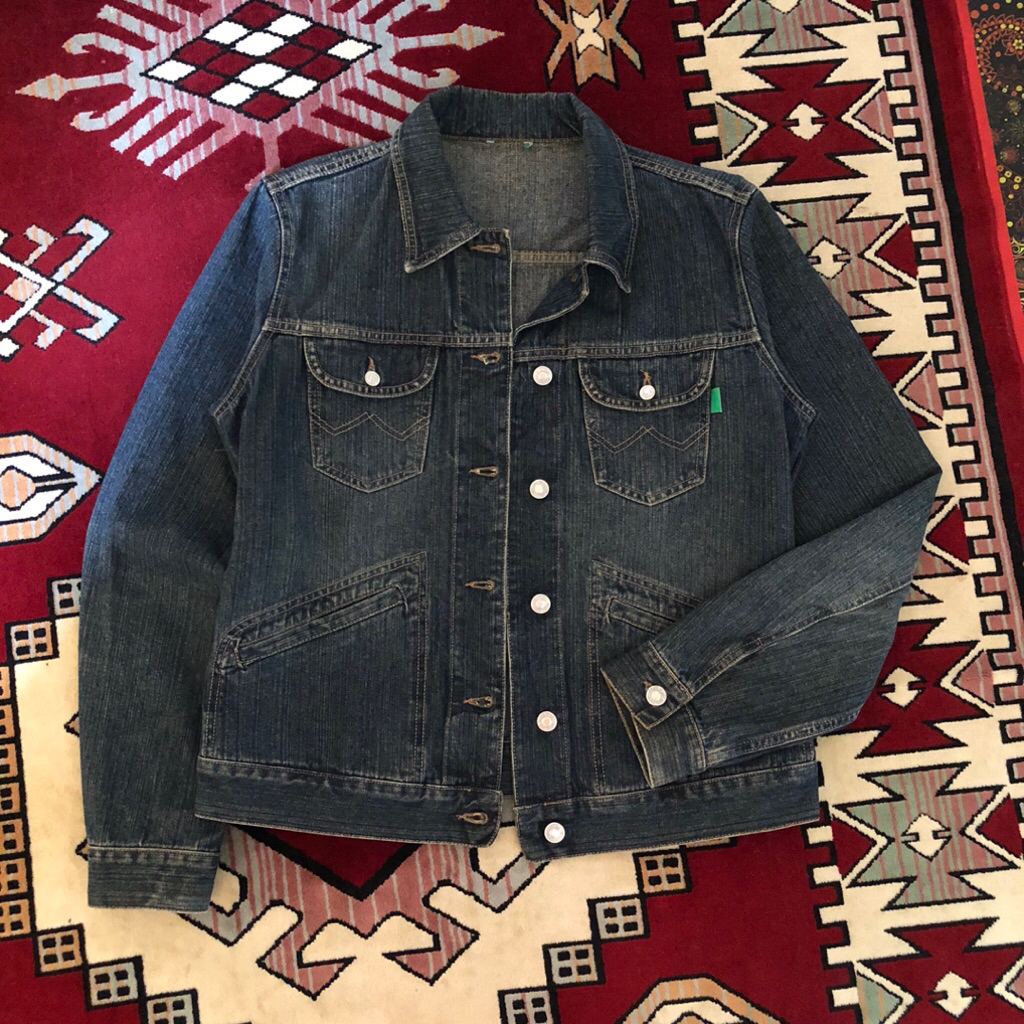 Jaket Denim Vintage United Colors of Benetton - Medium