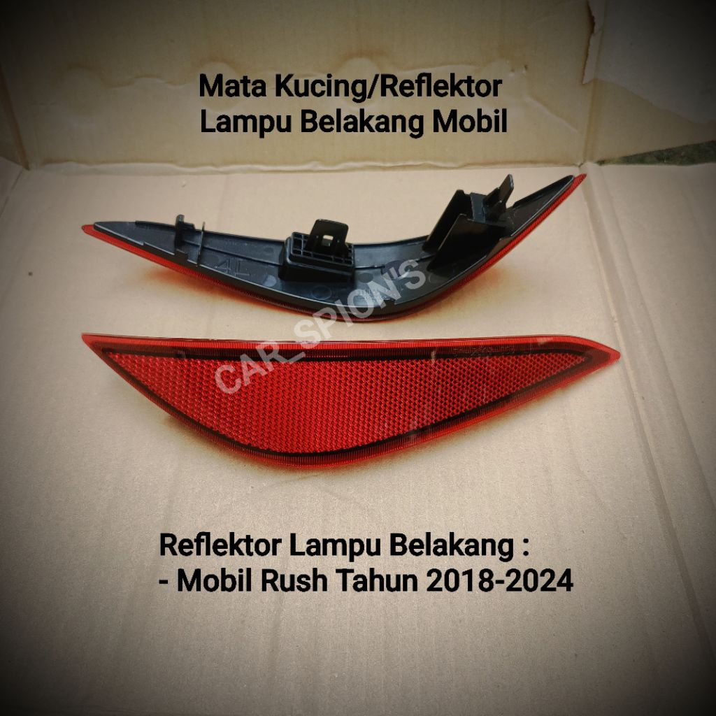 Reflektor Lampu Bemper Belakang Mobil Rush Tahun 2018-2024 Mata Kucing Bemper belakang Rush