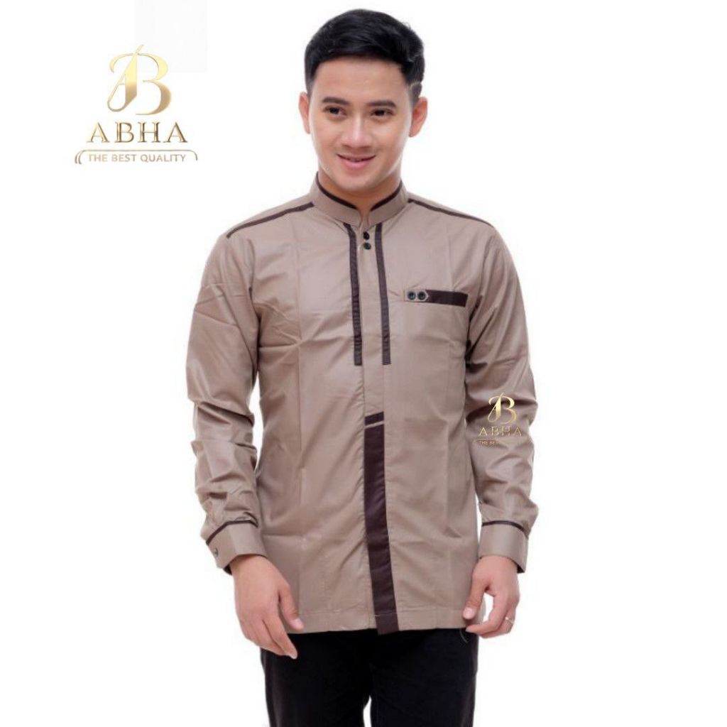 Kemeja Koko Pria Lengan Pendek/Kemeja Koko Dewasa/Baju Koko Dewasa Premium/Kemeja Koko Pria/Baju Kok