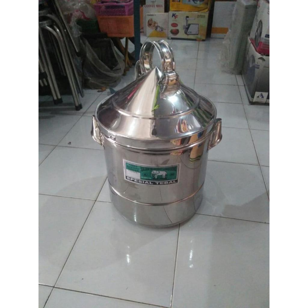 DANDANG kukus NASI KERUCUT 2kg stenlis