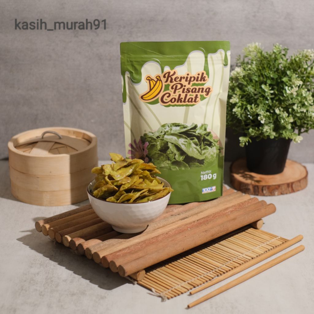 

keripik pisang coklat lumer kriuk/banana chips aneka rasa 180g