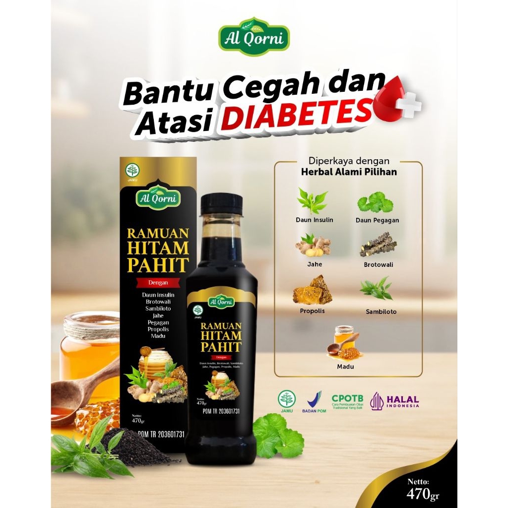 

Ramuan Hitam Pahit isi 470 gram