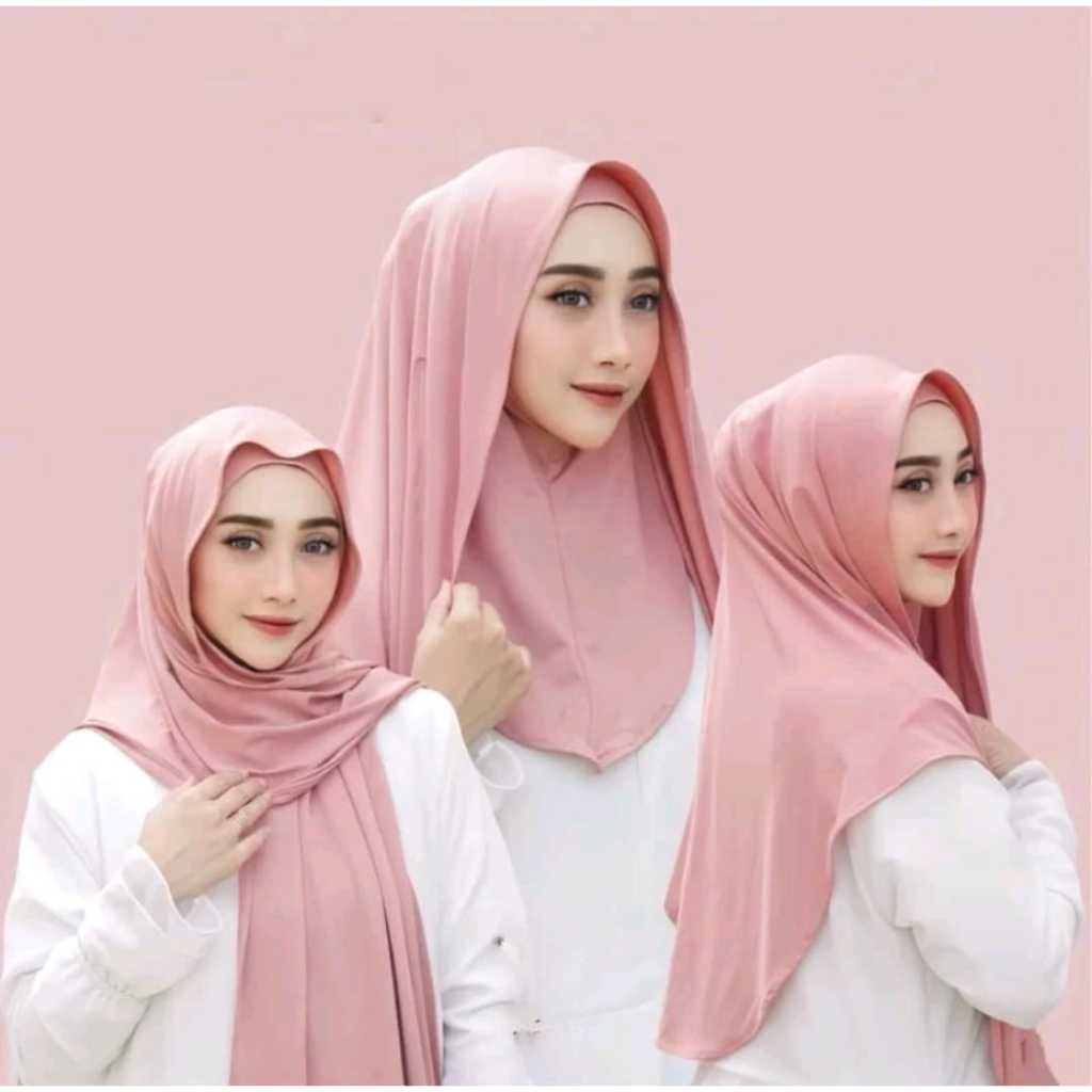 [COD] Pashmina Inner Jersey Nutup Leher | Pashmina Instan Inner Leher Jersey